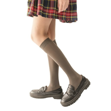 

Women Lolita Sweet Candy Color Knee High Socks with Silicone Paw Top Stockings