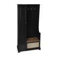 thumbnail image 4 of Resenkos 1 Door Closet, Accent Storage Cabinet Suitable for Living Room, Entryway, Bedroom, Black, 4 of 9