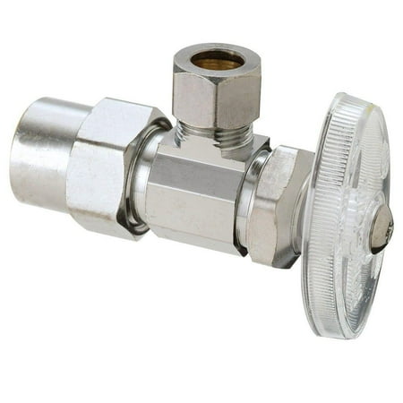 1/2 in. Nominal CPVC Inlet x 3/8 in. O.D. Compression Outlet Multi-Turn Angle...