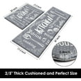 thumbnail image 5 of Anti-Fatigue Kitchen Rug Set of 2 Grey Cooking Knife and Fork Cushioned Kitchen Floor Mat, Standing Mat Waterproof Non-Slip Kitchen Mats and Rugs PVC Ergonomic Comfort Foam Rug for Kitchen, 5 of 6