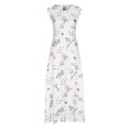 thumbnail image 4 of Vestido de tirantes de camisola sólida de manga corta con estilo de verano para mujer OAVQHLG3B Store lin121212, 4 of 4