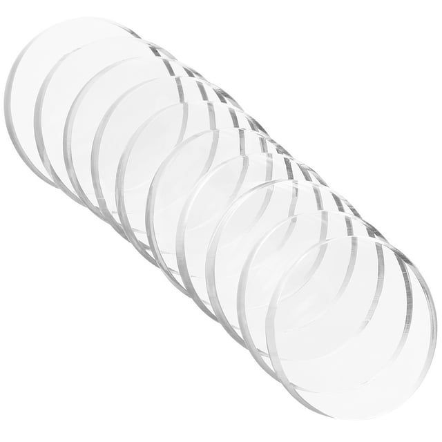 Miangastore 10 Pcs Coussin de Table en Verre Anti-Espacement Ventouse Amortisseur de Verre