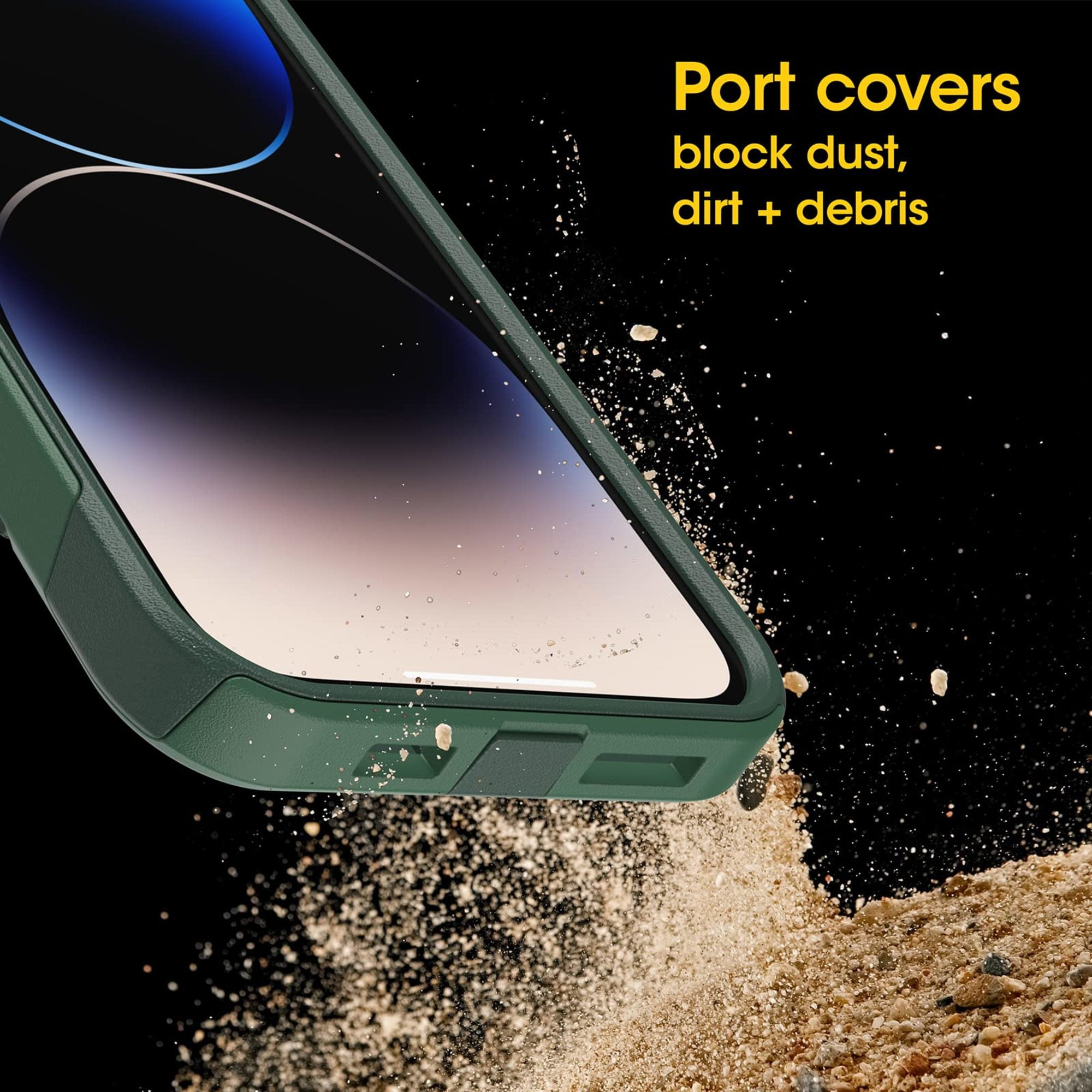 OtterBox MagSafe Compatible Back Cover Cell Phone Case for iPhone 14 Pro Max, Trees Company Green