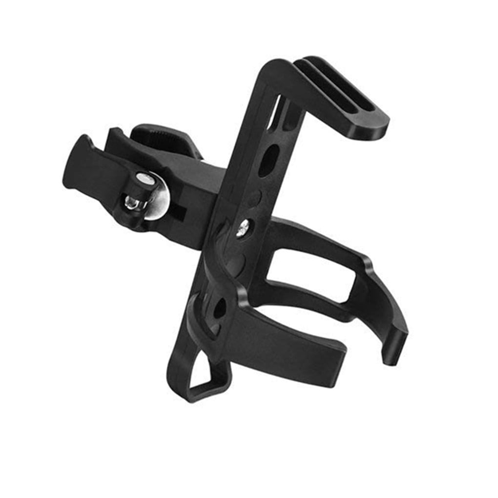 MTB Bicycle Plastic Water Bottle Holder Cage with Quick Release Clamp Bike Black 