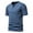 Blue, variant on Men's Henley Shirts Short Sleeve Cotton Summer Button Tee Casual Pullover Shirt Henley Cotton Solid Basic Tops