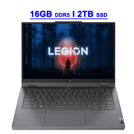 Lenovo Legion Slim 5 Premium Gaming Laptop 14.5" WQXGA+ OLED 120Hz (400nits 100% DCI-P3) AMD 8-Core Zen 4 Ryzen 7 7840HS 16GB DDR5 2TB SSD GeForce RTX 4060 Backlit Fingerprint Win11