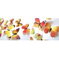 thumbnail image 1 of DPTALR 12pcs Decal Wall Stickers Home Decorations 3D Butterfly Rainbow Yellow, 1 of 2