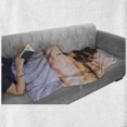 thumbnail image 6 of Windmill Soft Flannel Fleece Throw Blanket, Traditional Village with Canal Waterfront Dutch Architecture with Scenic View, Cozy Plush for Indoor and Outdoor Use, 50" x 60", Multicolor, by Ambesonne, 6 of 6