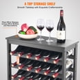 thumbnail image 3 of VEVOR 42 Bottle 7-Tier Modular Wine Rack Bamboo Wood Display Shelf with TableTop, 3 of 9