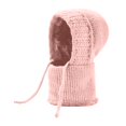 thumbnail image 5 of Yuanlong Womens Hats Winter Knitted Thick Fuzzy Lined Neck Warmer One Piece Beanie Caps Outdoor Skiing Thermal Scarf Hat, 5 of 6