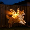 thumbnail image 6 of Light up Fairy Wings for Dogs, Pet Glowing Wings Costume with LED Lights, Christmas Cosplay Puppy for Medium Large Dog, Parade Photo Props, Dress Your Dogs Like Butterfly, 6 of 7