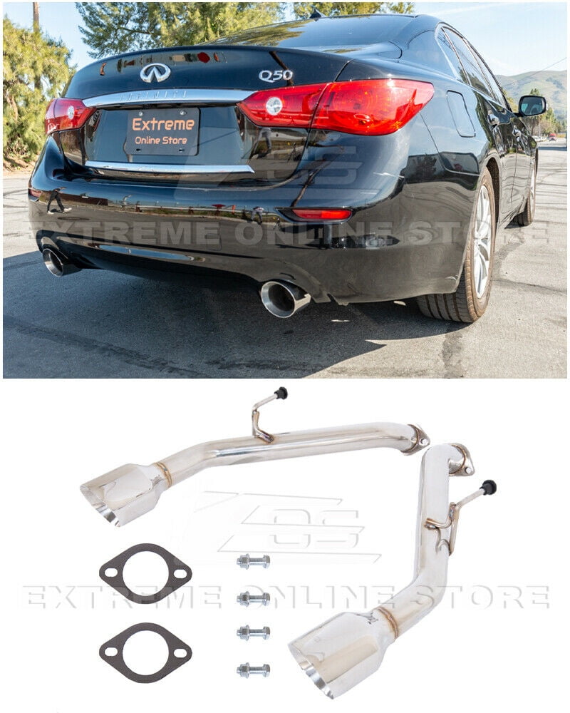 Replacement For 2014Present Infiniti Q50 Muffler Delete Axle Back 4.5