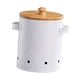 thumbnail image 5 of Contenedores de almacenamiento de alimentos, botes de cocina para decoración de granja, despensa y cocina. Blanco Medio, 5 of 9