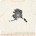 thumbnail image 4 of Inktastic Alaska Silhouette Mandala Girls Toddler Dress, 4 of 5