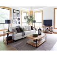 thumbnail image 4 of Bowery Hill Modern Solid Wood with Metal Media Console Table in Natural, 4 of 5