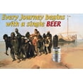 thumbnail image 1 of Every Journey Begins with a Single Beer- Fine Art Canvas Print (20" x 30"), 1 of 1
