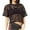 Black, variant on Womens Mesh Cover Up See Through Fishnet T Shirt Crop Top