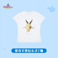 thumbnail image 5 of Camiseta de manga corta para mujer con diseño original de Disney Castle Shaqi Sheep Magician Mickey Hot Diamond, tienda insignia del parque, 5 of 5