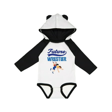 

Inktastic Wrestling Outfit Future Wrestler Gift Baby Boy Long Sleeve Bodysuit