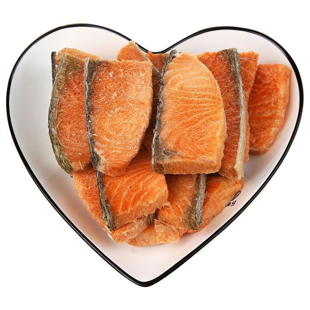 Freeze Dried Salmon Cat and Dog Treats, Wild Caught, Single Ingredient | Natural High Value | Gluten Free, Grain Free, High Protein, Diabetic Friendly | Natural Fish Oil,3.1oz
