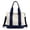 Blue, variant on ibiyuan Canvas Tote Bags Bulk Solid Color Canvas One Shoulder Messenger Bag Lightweight Daily Travel School Shopping Handbag for Women