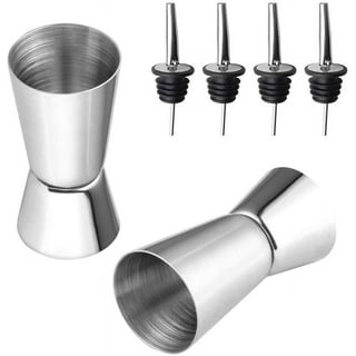 Bar Craft Stainless Steel Dual Measure Spirit Measure Cup, Carded