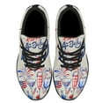 thumbnail image 2 of 4th Of July Red Black And Blue Wine Patriotic Shoes Sneakers Black Size 10.5, 2 of 7