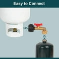 thumbnail image 4 of GASPRO Upgraded Propane Refill Adapter with Valve for 1 to 20 lb Tank Grill with 90-Degree Elbow Design, 4 of 7