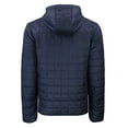 thumbnail image 3 of Men's Cutter & Buck  Navy Louisville Bats Rainier PrimaLoft Eco Full-Zip Hooded Jacket, 3 of 3