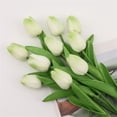 thumbnail image 6 of Home Decor Mini Tulip Real Touch Tulips Artificial Flowers Bouquets 11.4" Faux Flowers for Vase Centerpieces Home Decor Wedding Bouquet, 6 of 8