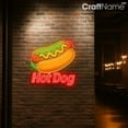 thumbnail image 2 of Craftnamesign Hot Dog Neon Sign for Hot Dog Shop Decor, Fast Food Truck Light, Restaurant Wall Art, 2 of 5