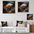 thumbnail image 4 of Designart "Aquariums Majestic Marine painting" Animals Floater Framed Wall Art Print, 4 of 7