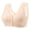 🔥 Beige, variant on Everyday Bras Plus sizw Front Open Bras for Women Plus Size Push up Bras for Women Cotton Bras for Women Wirefree Breathable Plus-Size Seamless Ice-Silk Front-Closure Bra Wireless Breathable Gathered