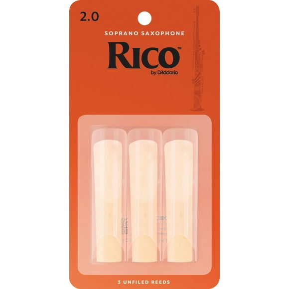 Rico Soprano Saxophone Reeds - #2, 3 Pack