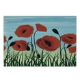thumbnail image 3 of Poppy Cutting Board, Digitally Generated Floral Graphic with Grass and Filed Flowers, Decorative Tempered Glass Cutting and Serving Board, in 3 Sizes, by Ambesonne, 3 of 5