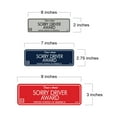 thumbnail image 5 of Signs ByLITA Standard Sorry Driver Award Sign (Brushed Silver) - Medium, 5 of 6