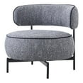 thumbnail image 3 of Furniture of America Hamm Modern Fabric Indoor Swivel Chair, Dark Gray, 3 of 5