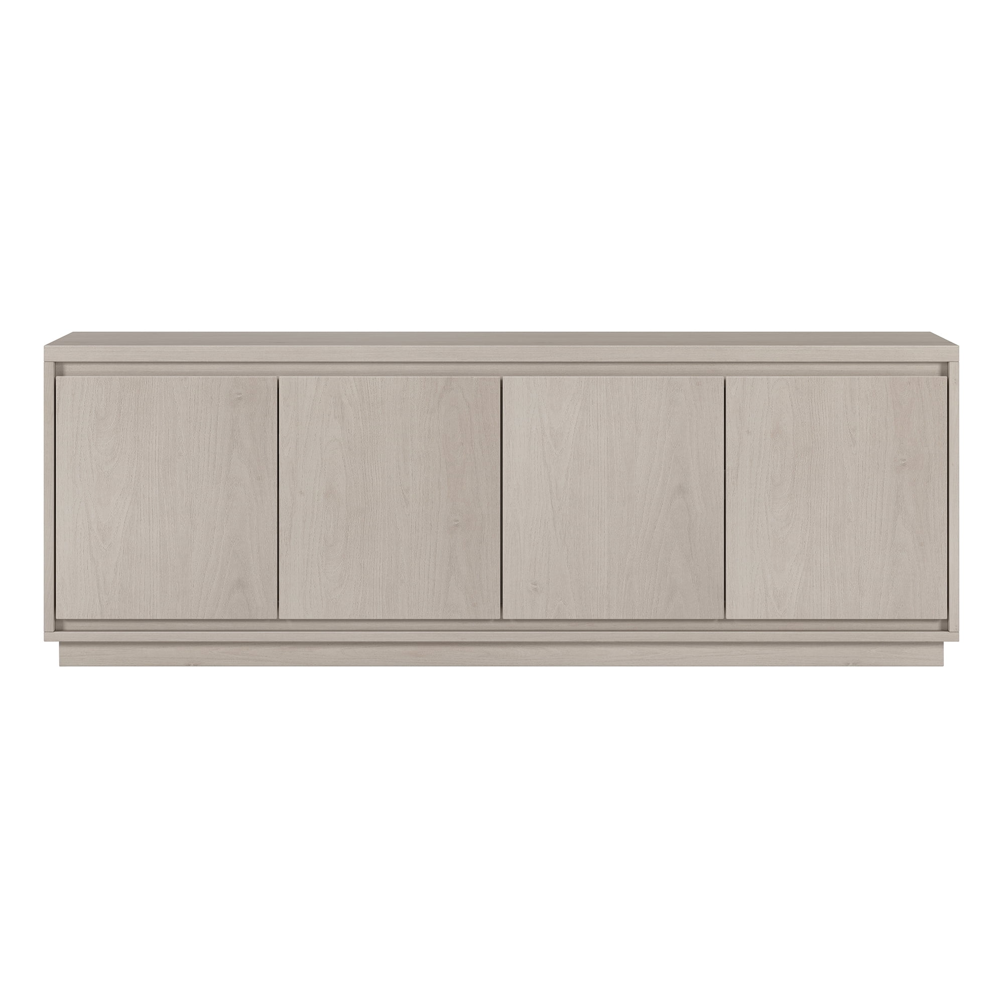 Evelyn&Zoe Presque Rectangular TV Stand for TV's up to 75", Alder White
