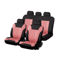 thumbnail image 1 of Fundas De 5 Asientos De Auto Universal 9 Piezas Rosa y Negro, 1 of 2