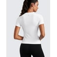 thumbnail image 2 of CRZ YOGA Seamless Workout Tops for Women Running Gym Athletic Yoga Short Sleeve Shirts, 2 of 5