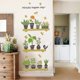thumbnail image 4 of A Set Of Green Plant Wall Stickers, Potted Plants Wall Stickers, Removable Peel And Stick Art Murals For Bedroom, Living Room, Kitchen, Home Decor, 4 of 5