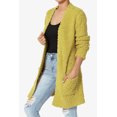 thumbnail image 3 of TheMogan Women's PLUS Loose Fit Popcorn Knit Long Sleeve Pocket Open Sweater Cardigan, 3 of 6