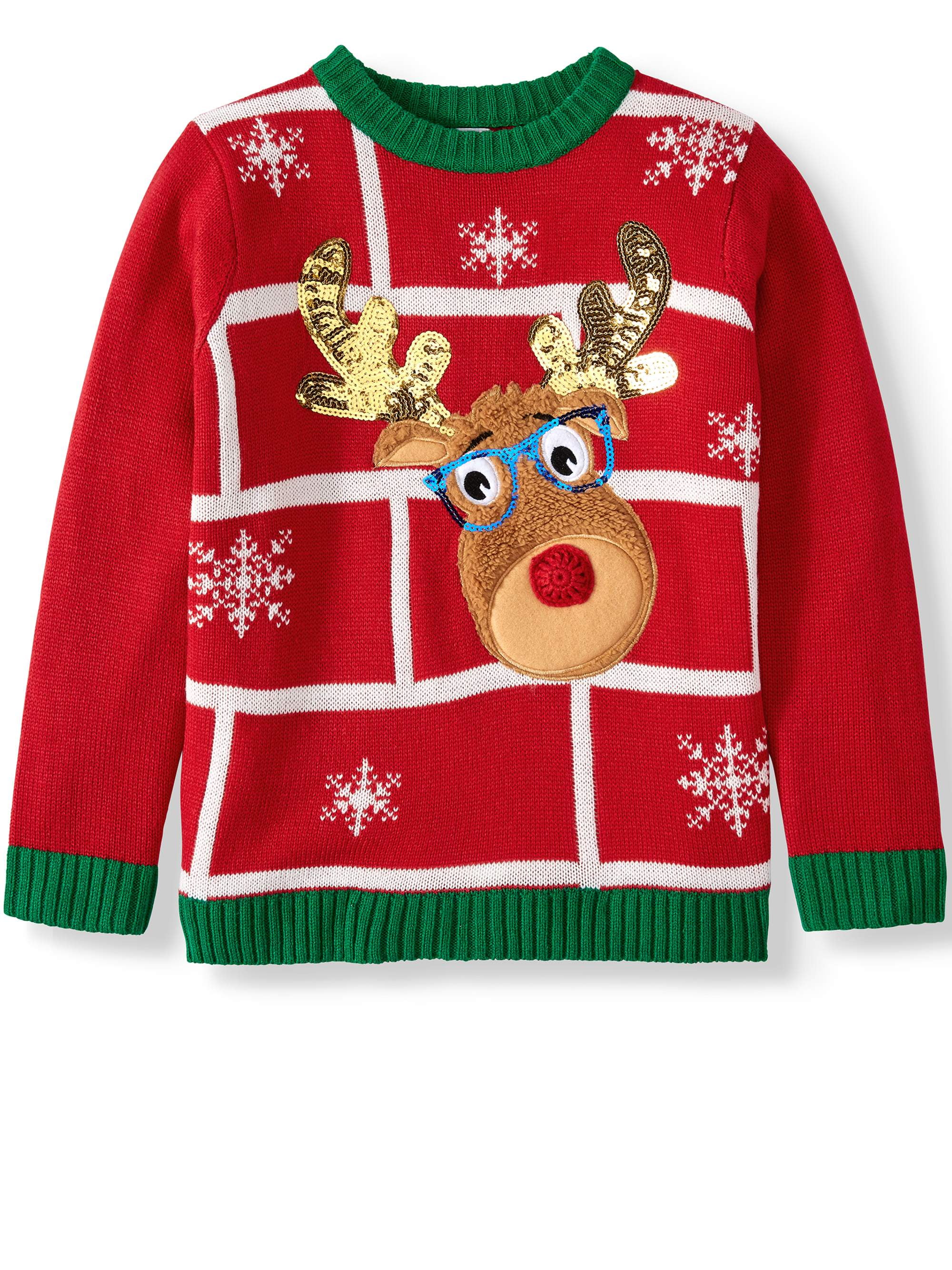 TAIYCYXGAN Toddler Boys Girls Christmas Sweater Kids Deer Pullover Sweatshirt 