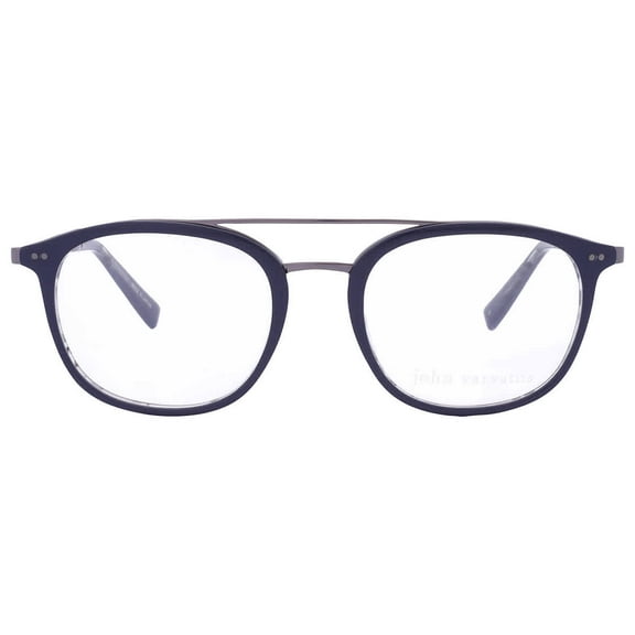 John Varvatos Men's Eyeglasses V378 V/378 Navy/Smoke Full Rim Optical Frame 49mm