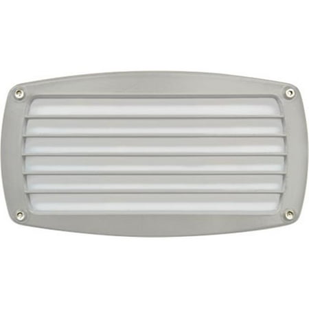 

Dabmar Lighting DSL1015-W Recessed Louvered Brick Step & Wall Light White - 5 x 9 x 3.75 in.