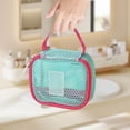 thumbnail image 2 of Bolsa de maquillaje de malla, organizador de cosméticos de viaje con cremallera, neceser ligero para mujeres y niñas, almacenamiento portátil, 2 of 6