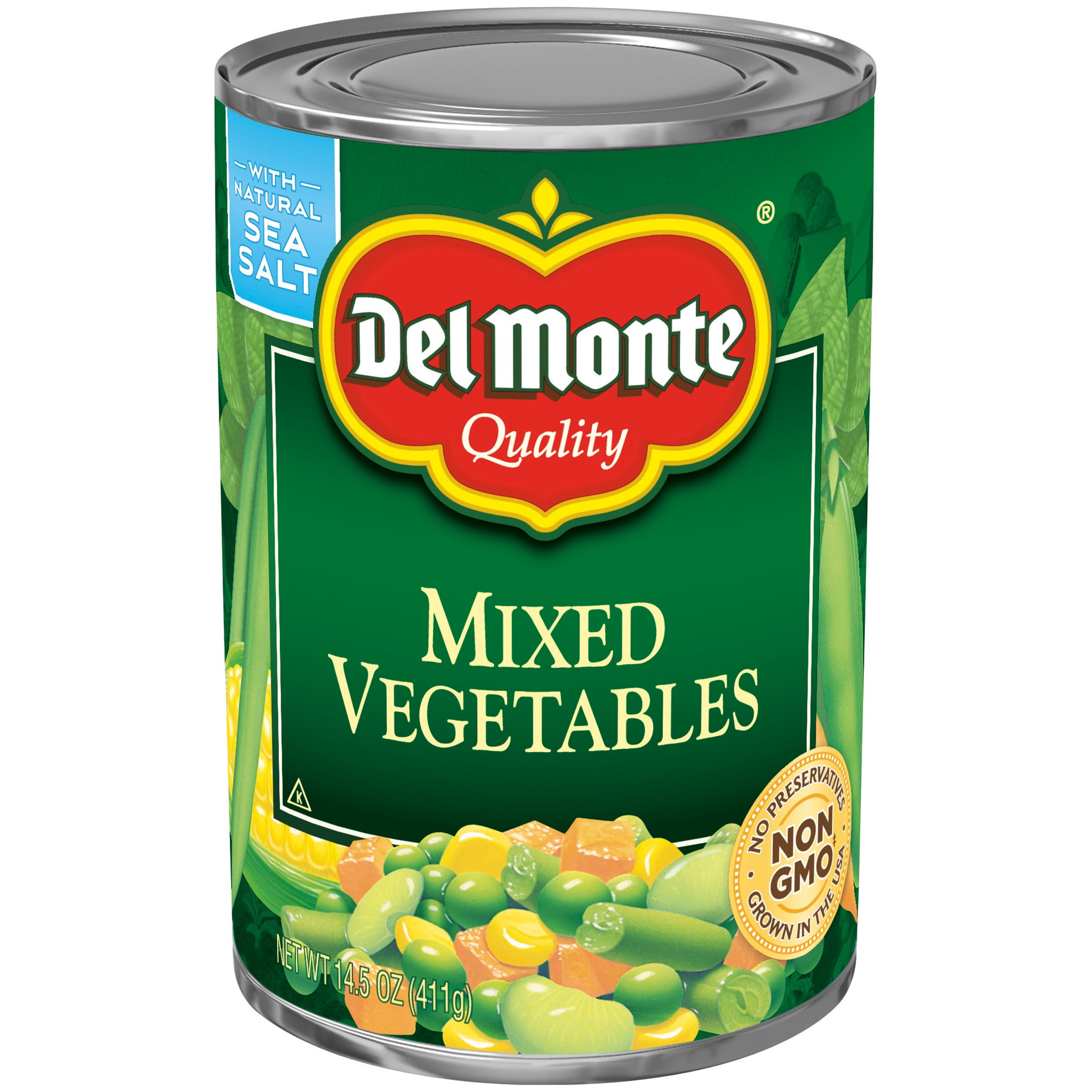 Del Monte Mixed Vegetables, Canned Vegetables, 14.5 oz Can