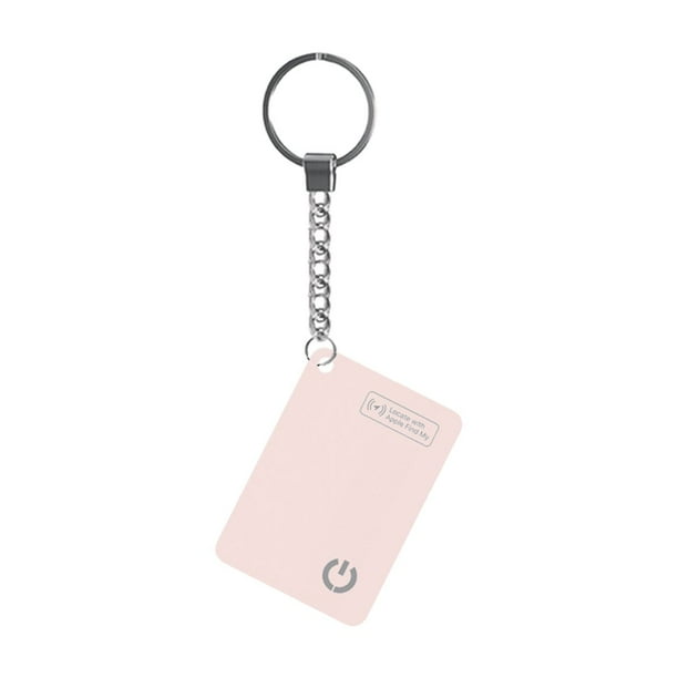 Tarjeta de Seguimiento de Carga Inalámbrica Localizador GPS Inteligente A Prueba de Agua Buscador de Billetera Funciona con la Aplicación Find My App Mini Tracker Rosa