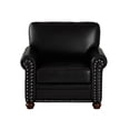 thumbnail image 5 of Solid Wood Frame, Smooth PU Surface - Cozy Single Chair for Relaxing in Living Room, 5 of 5