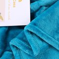 thumbnail image 5 of PiccoCasa Decorative Throw Blanket Flannel Fleece Blanket for Couch Teal King (90"x108"), 5 of 8